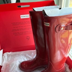 Red Hunter Boots